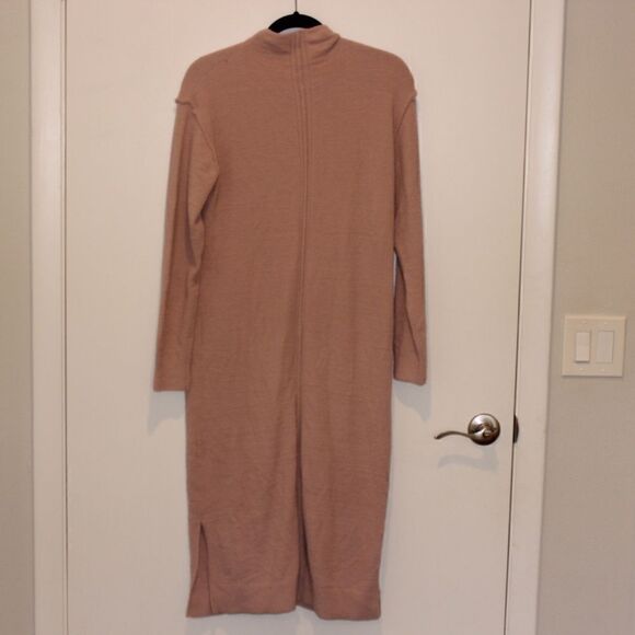 Caslon Pink Funnel Neck Long Sleeve Dress Women Size Small - Picture 8 of 15